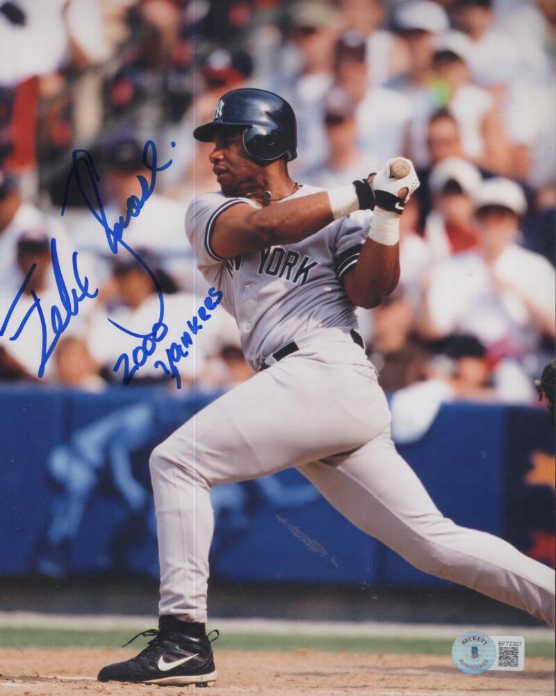 FELIX JOSE 2000 YANKEES  SIGNED AUTOGRAPHED  8X10 PHOTO BECKETT BF72307