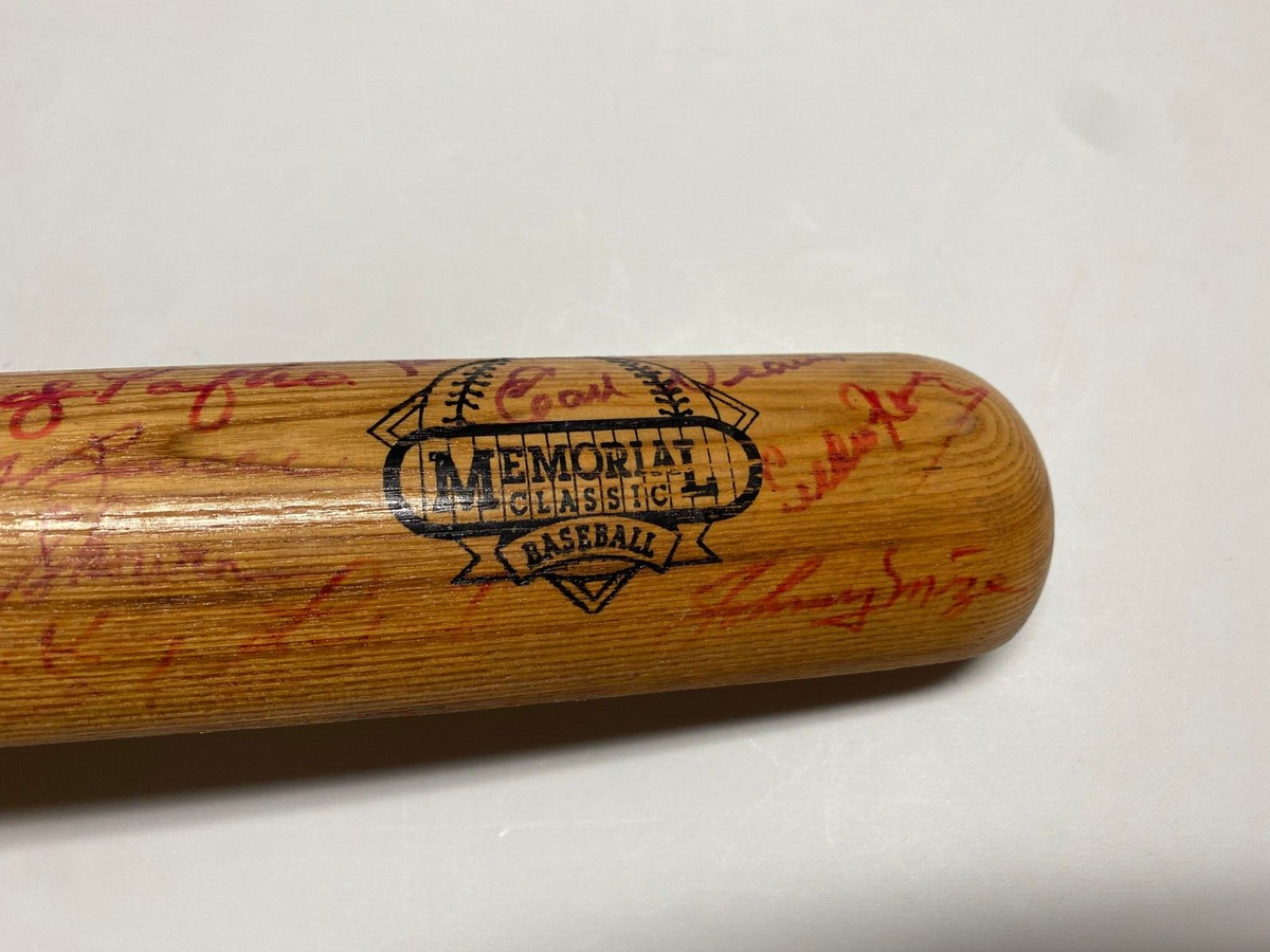 MLB GREATS MULTI SIGNED AUTOGRAPH LV SLUGGER MEMORIAL CLASSICS SPLIT BAT COA !!