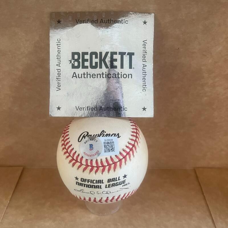 BOB HORNER 1978 ROY BRAVES VINTAGE N.L. BASEBALL BECKETT AUTH