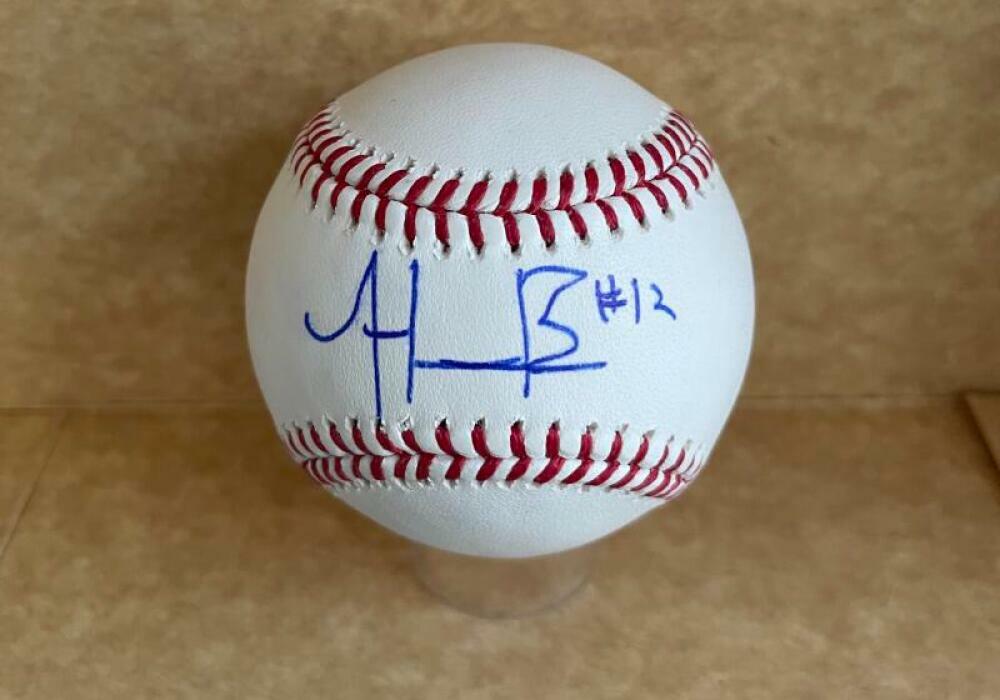 HUNTER BARCO FLORIDA GATORS SIGNED AUTOGRAPHED M.L. BASEBALL BAS R98140