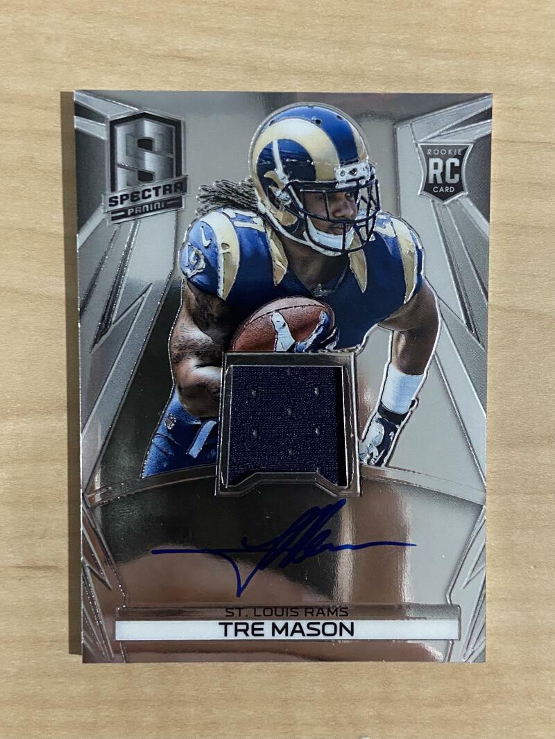 2014 PANINI SPECTRA TRE MASON RAMS ROOKIE AUTO PATCH /149
