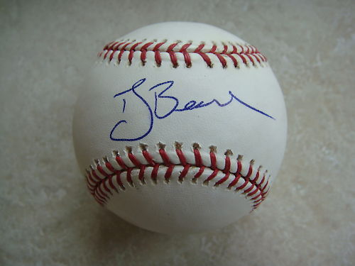T.J. BEAM YANKEES/PIRATES SIGNED OFFICIAL ML BALL W/COA