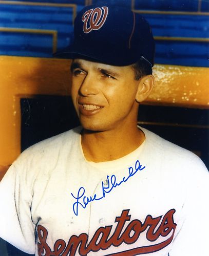 LOU  KLIMCHOCK  WASHINGTON  SENATORS   SIGNED 8X10