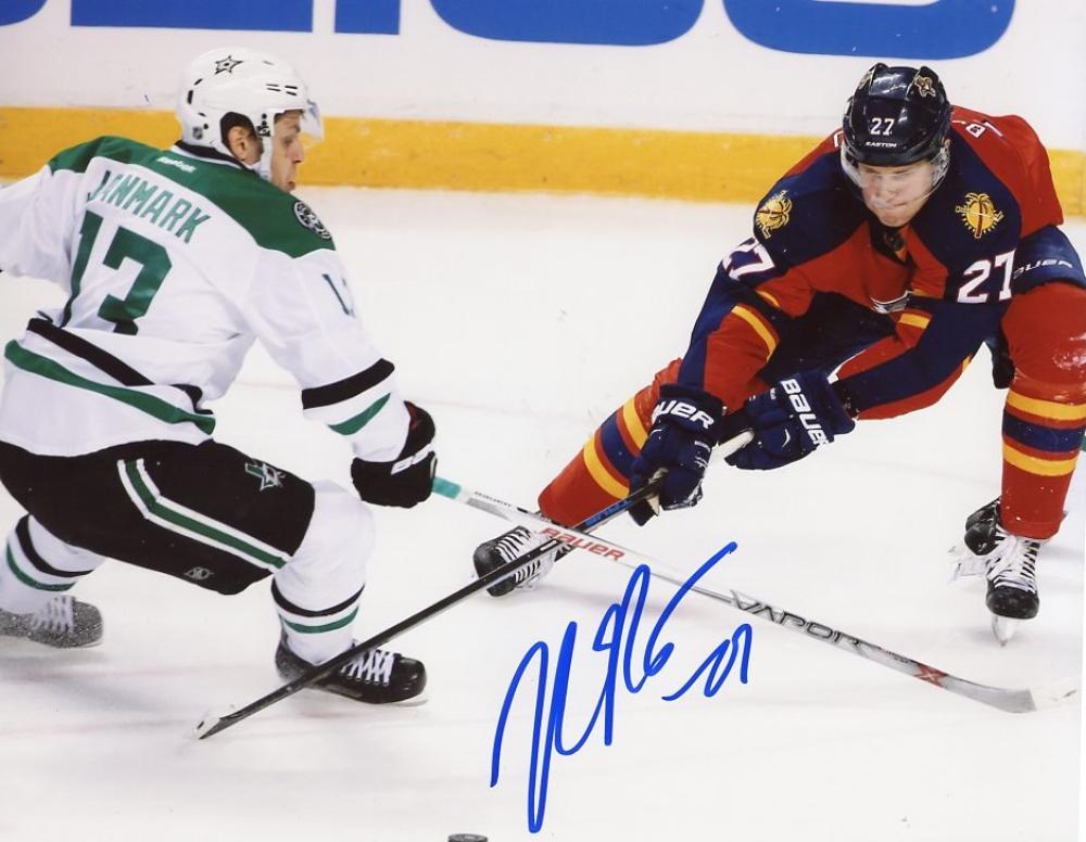 NICK BJUGSTAD FLORIDA PANTHERS SIGNED AUTOGRAPHED 8X10 PHOTO W/COA