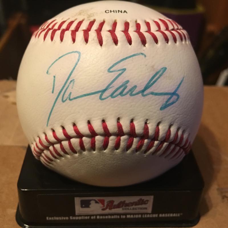 DAMION EASLEY METS/TIGERS OFFICIAL LEAGUE BASEBALL SIGNED  BASEBALL W/COA