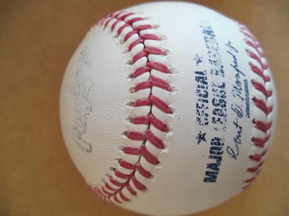 SHAWN O'MALLEY SEATTLE MARINERS/ANGELS SIGNED AUTOGRAPHED M.L. BASEBALL W/COA