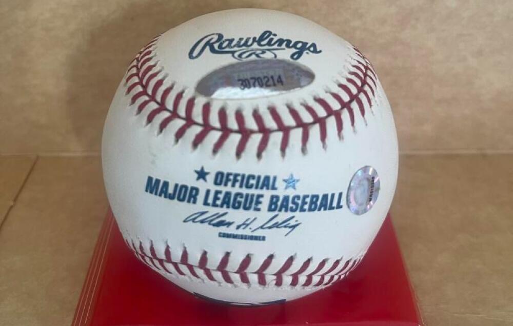 EDGARDO ALFONSO METS/GIANTS SIGNED AUTOGRAPHED M.L. BASEBALL BECKETT AUTH