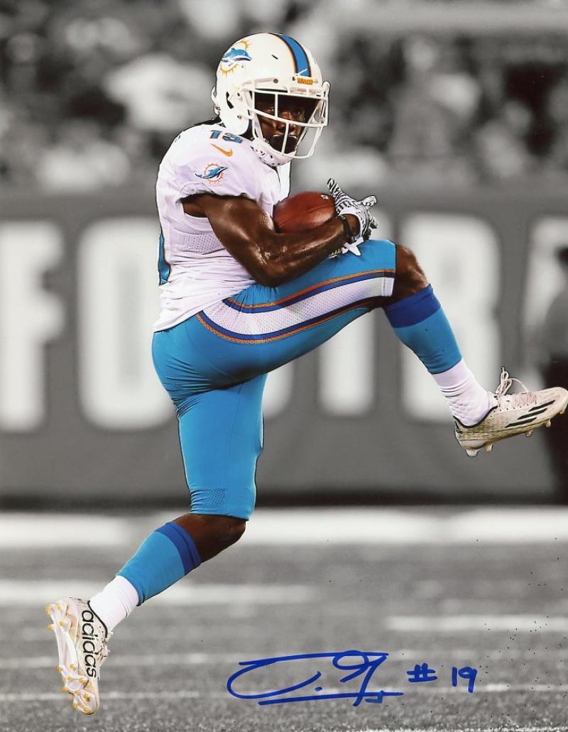 JAKEEM GRANT MIAMI DOLPHINS SPOTLIGHT SIGNED AUTOGRAPHED 8X10 PHOTO W/ PHOTO PRO