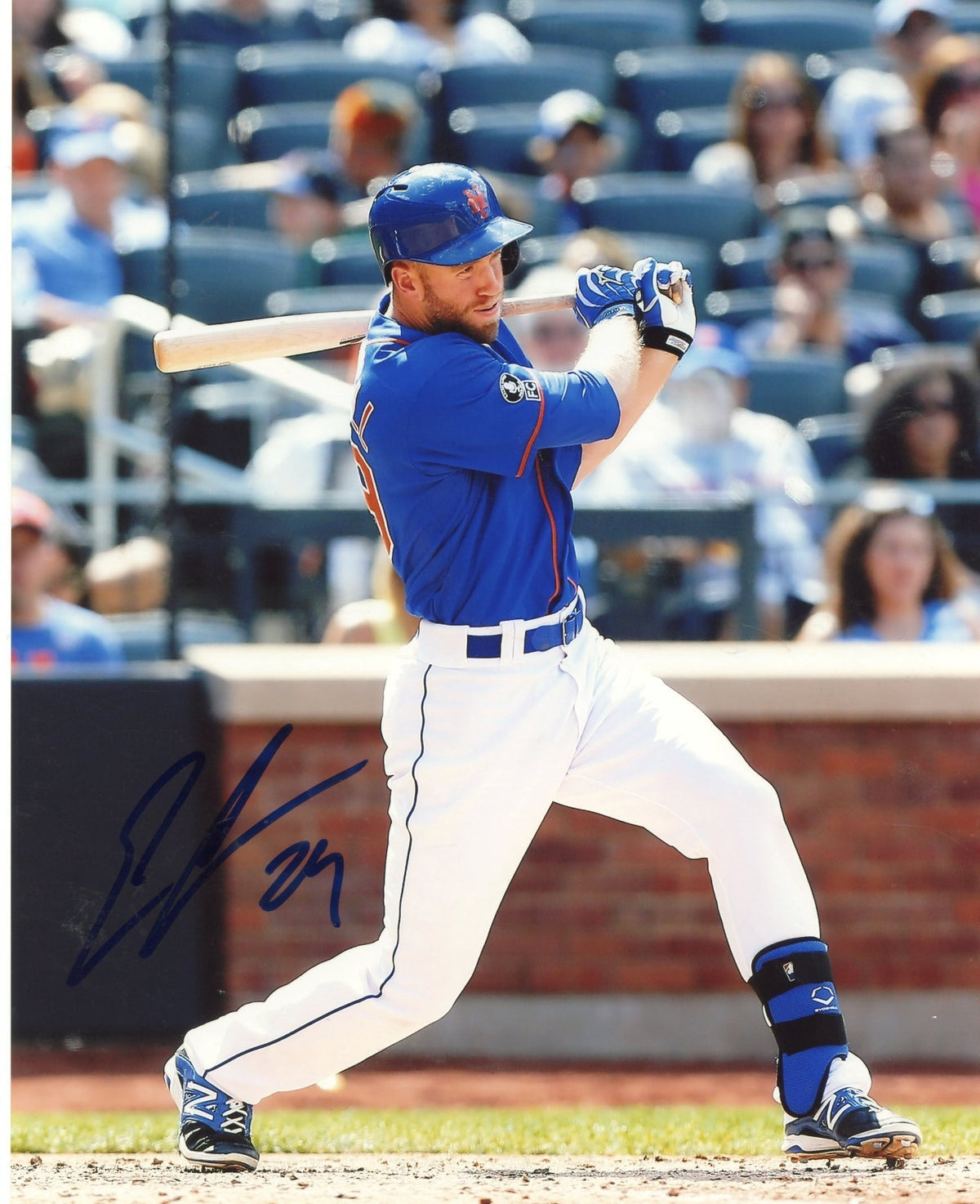 ERIC  CAMPBELL   NEW YORK METS   BLUE     AUTOGRAPHED    SIGNED  8X10  PHOTO