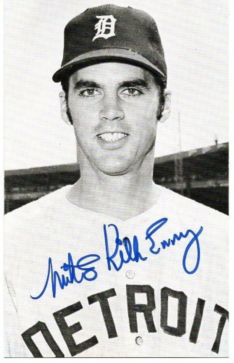 MIKE KILKENNY DETROIT TIGERS SIGNED 4X6 POSTCARD W/ COA