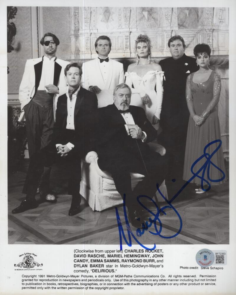 MARIEL HEMINGWAY DELIRIOUS SIGNED AUTOGRAPHED 8X10 PHOTO BECKETT BF72363