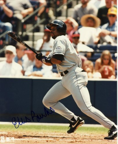ELLIS BURKS COLORADO ROCKIES SIGNED 8X10 PHOTO W/COA