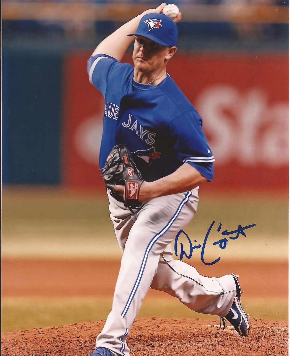 DAVID CARPENTER TORONTO BLUE JAYS SIGNED AUTOGRAPHED 8X10 PHOTO COA