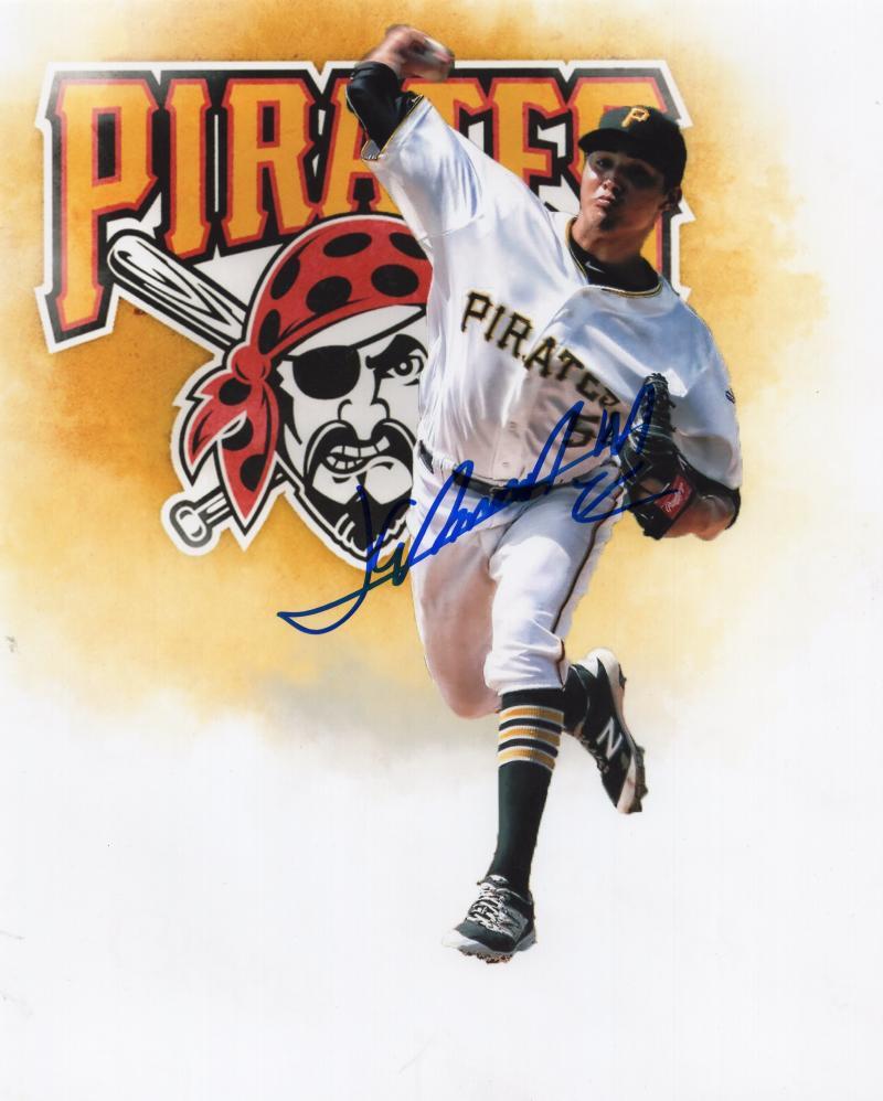 EDUARDO VERA PIRATES EDIT SIGNED AUTOGRAPHED 8X10 PHOTO W/COA