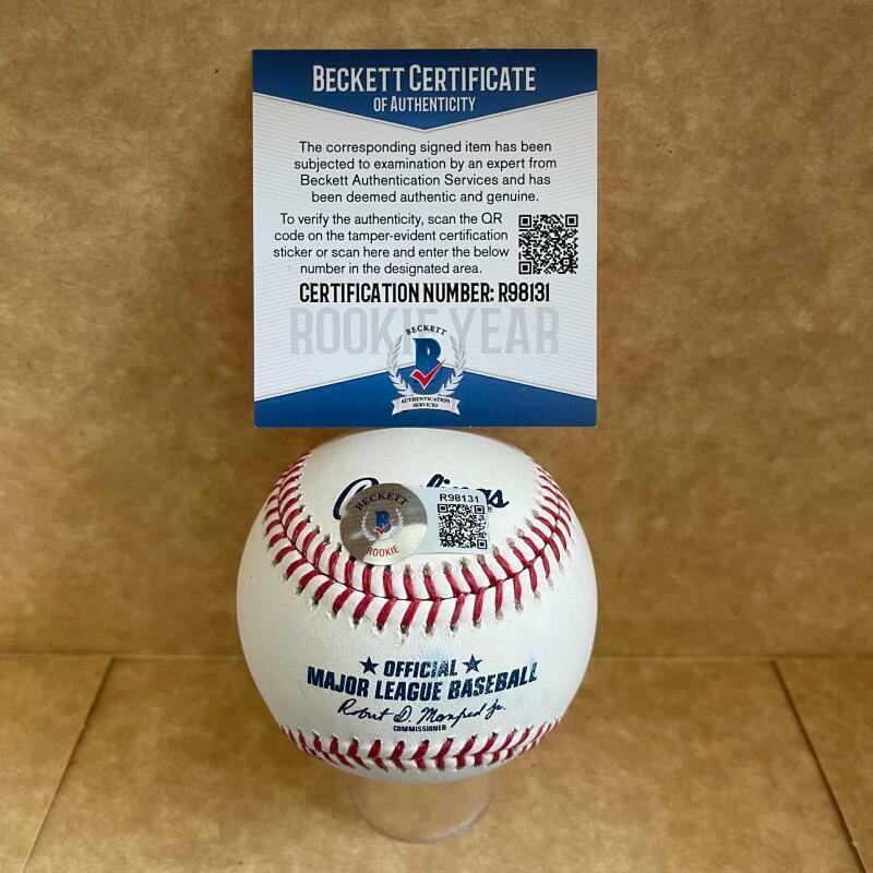 IVAN JOHNSON CINCINNATI REDS ROOKIE YEAR SIGNED AUTO M.L. BASEBALL BAS R98131