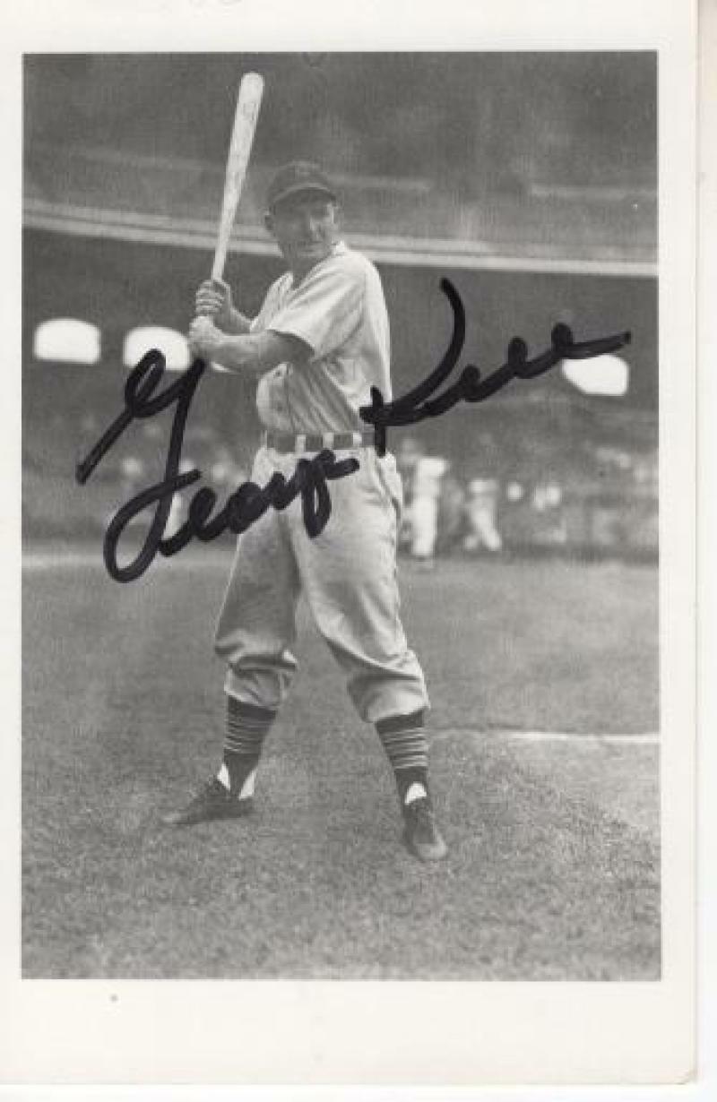 GEORGE KELL TIGERS/WHITE SOX HOFER SIGNED 4X6 POSTCARD W/ COA