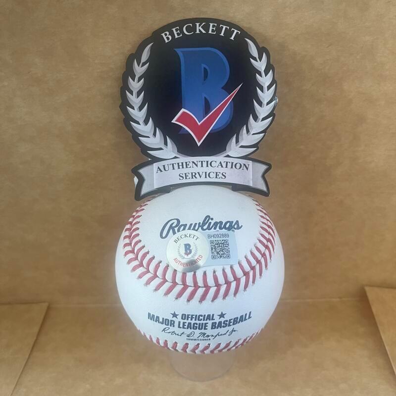 TERRY PENDLETON BRAVES 91 NL MVP SIGNED AUTO M.L. BASEBALL BECKETT AUTHENTICATED