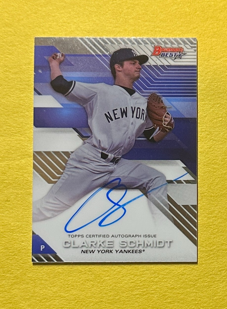 2017 BOWMAN'S BEST CLARKE SCHMIDT AUTO #B17-CSC YANKEES