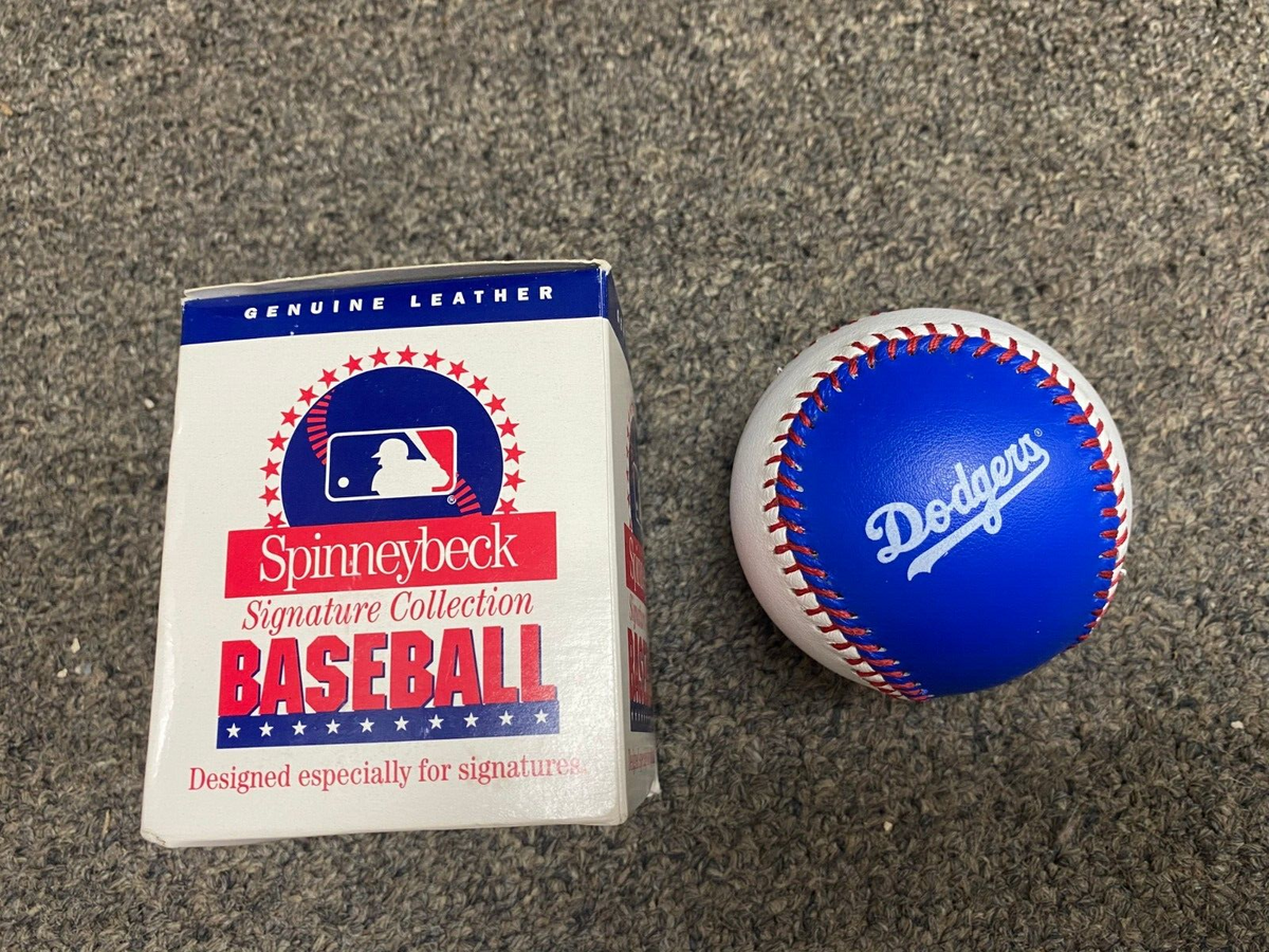 VINTAGE SPINNEYBECK COOPERTOWN COLLECTION LA DODGERS SOUVENIR BASEBALL W/BOX