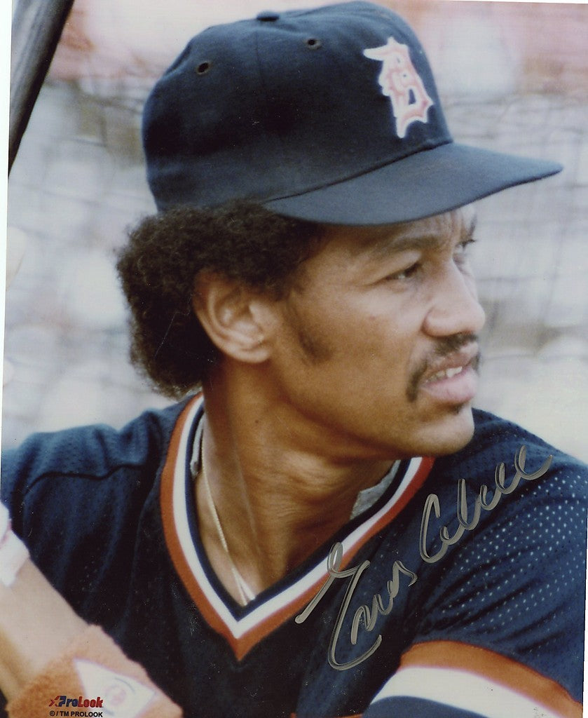 ENOS  CABELL   DETROIT  TIGERS   SIGNED 8X10  PHOTO