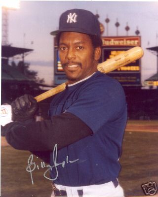 BILLY  SAMPLE  NY  YANKEES  SIGNED 8X10  PHOTO