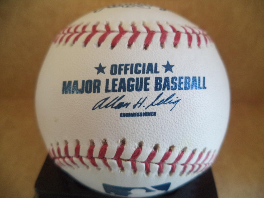 RALPH BRANCA BROOKLYN DODGERS DECEASED SIGNED AUTOGRAPHED M.L. BASEBALL W/COA 