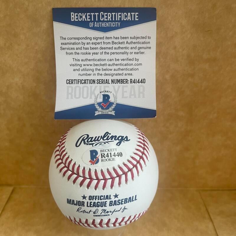 MARCUS WILSON SEATTLE MARINERS ROOKIE YEAR SIGNED M.L. BASEBALL BAS R41440