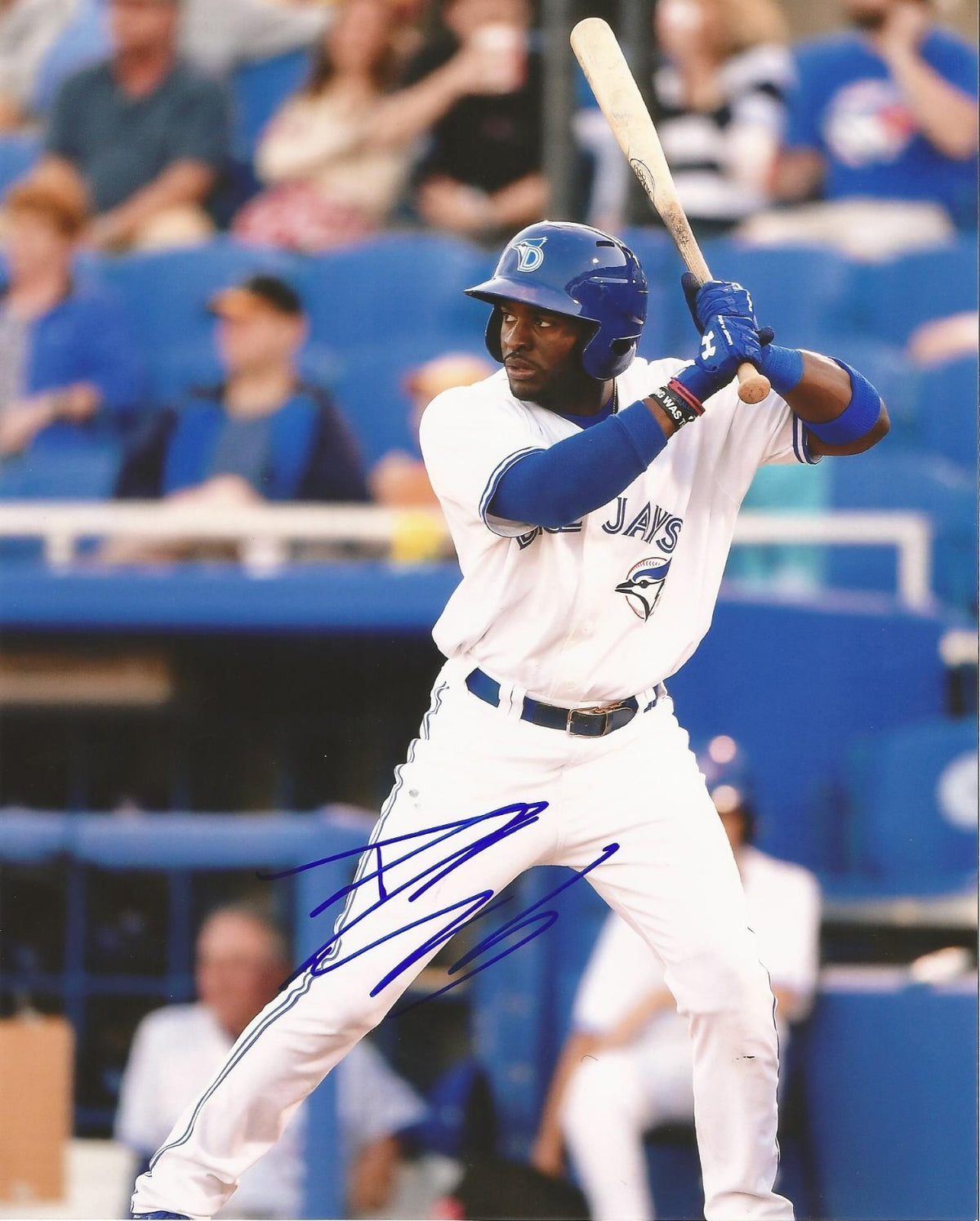 DWIGHT SMITH JR. TORONTO BLUE JAYS SIGNED AUTOGRAPHED 8X10 PHOTO W/COA