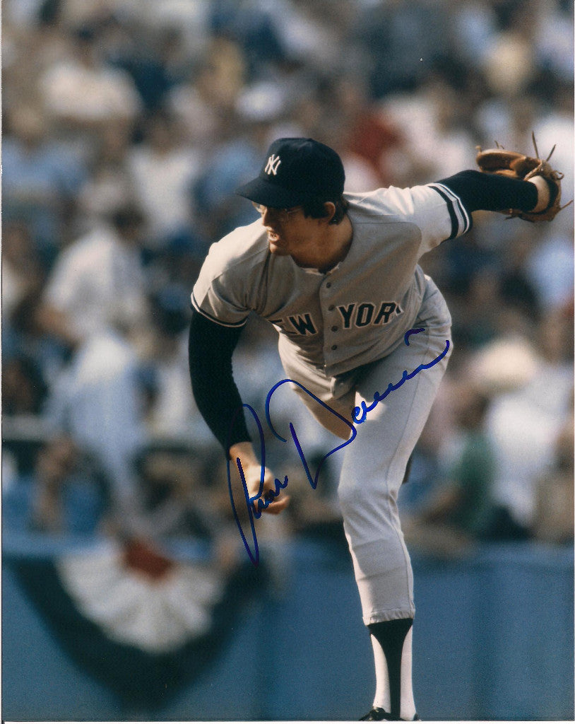 RON DAVIS NEW YORK YANKEES SIGNED 8X10 PHOTO W/COA