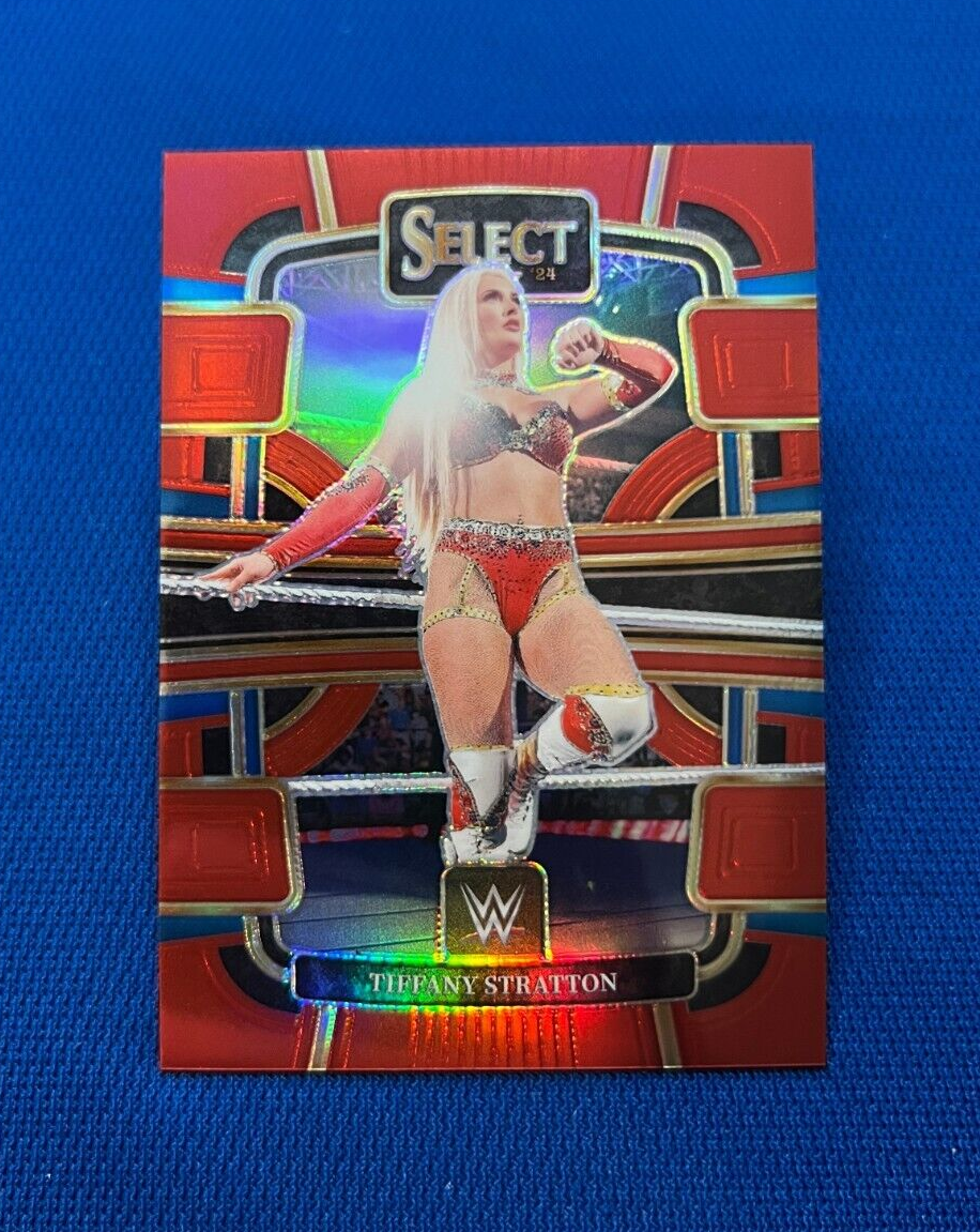 2024 PANINI SELECT TIFFANY STRATTON WWE SMACK DOWN RED PRIZM CONCOURSE /175