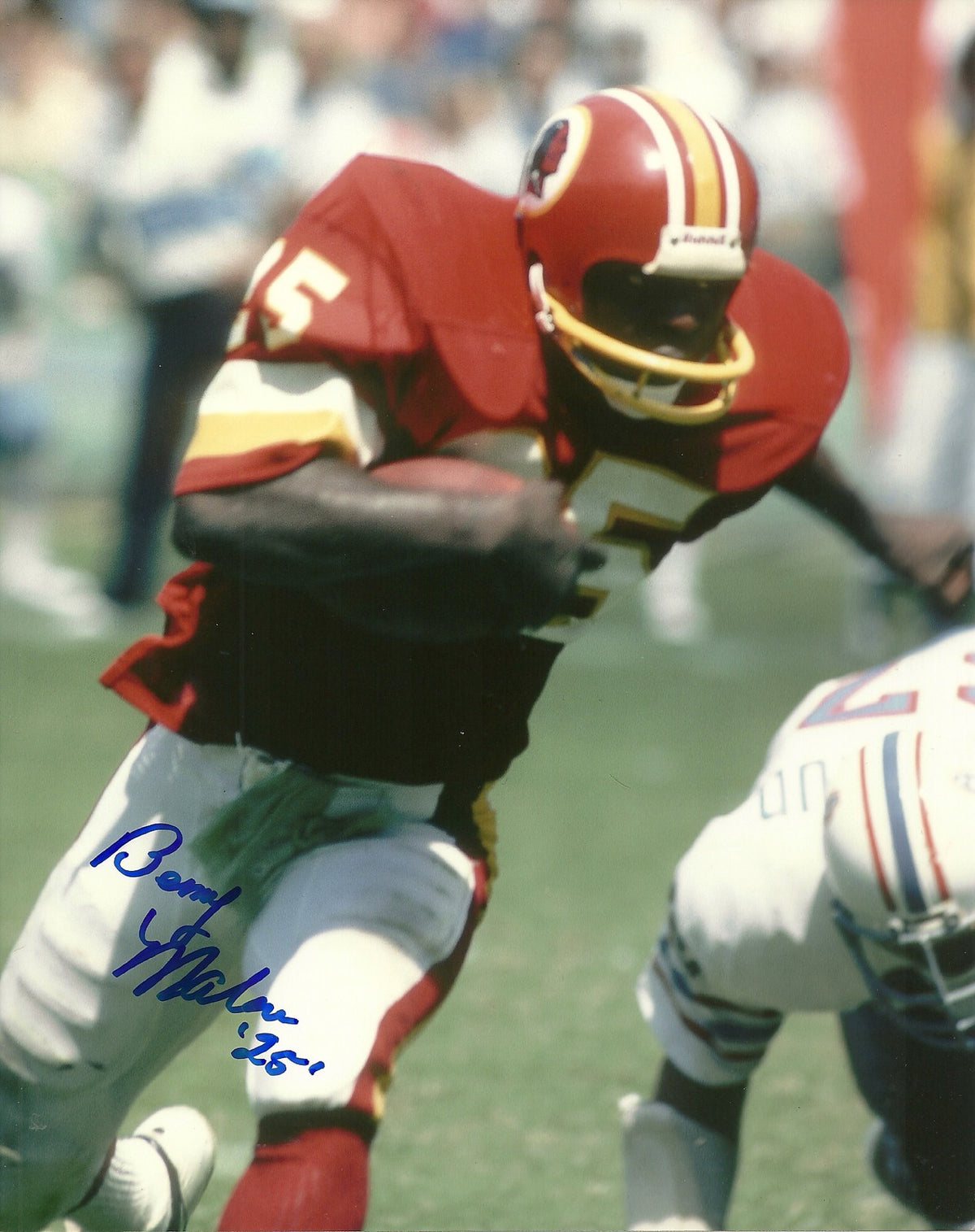 BENNY MALONE WASHINGTON REDSKINS SIGNED AUTOGRAPHED 8x10 PHOTO W/COA ACTION