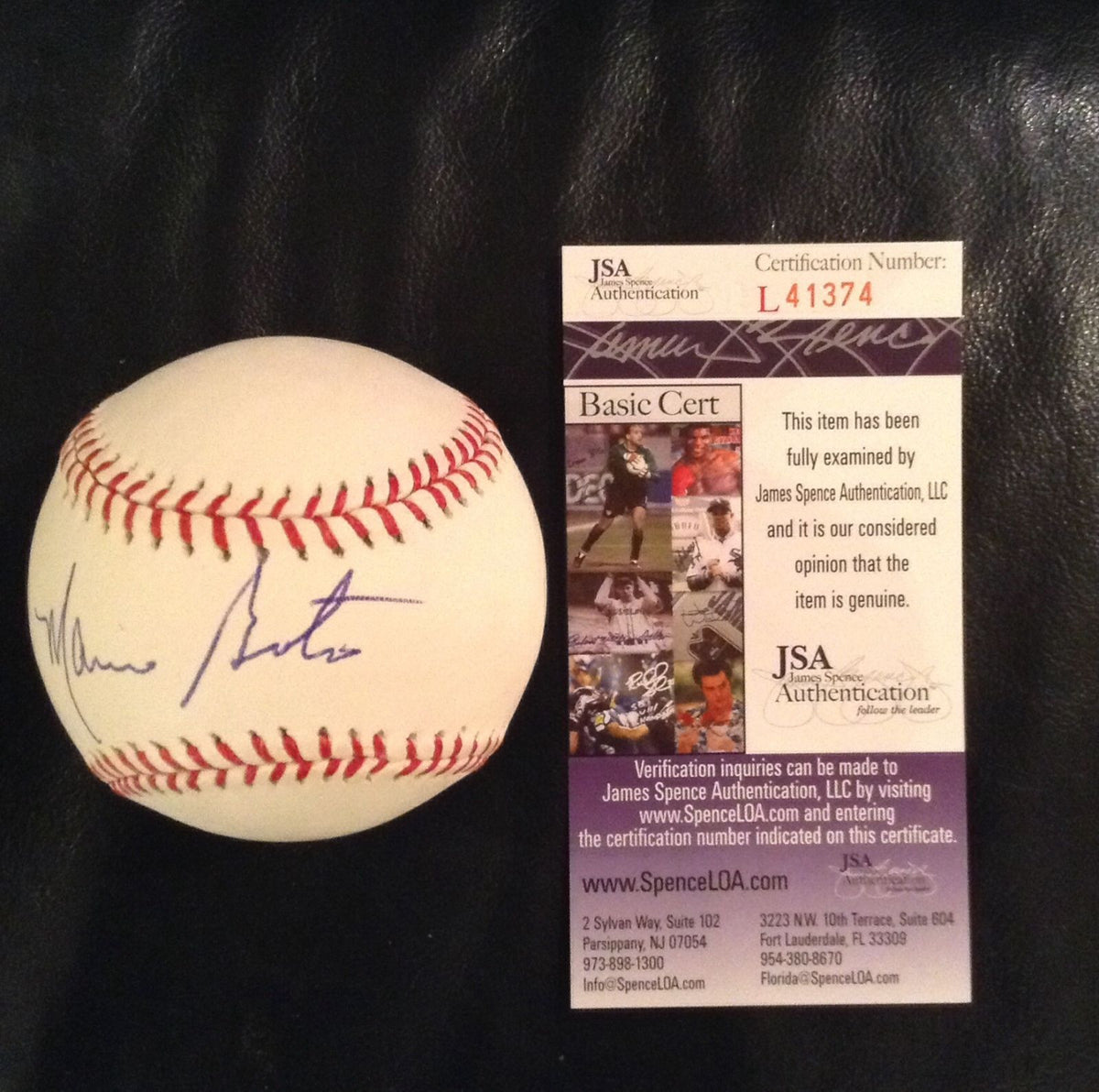 MARIO SOTO CINCINNATI REDS SIGNED AUTOGRAPHED BASEBALL JSA  L41374