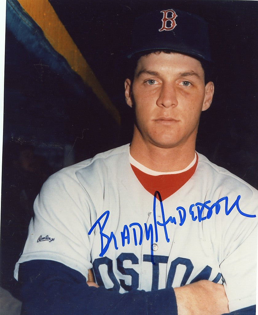BRADY  ANDERSON   BOSTON  RED SOX   SIGNED  8X10  PHOTO