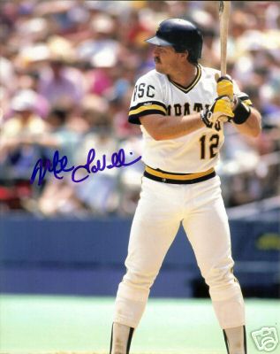 MIKE LAVALLIERE  PITTSBURGH PIRATES  SIGNED 8X10 PHOTO