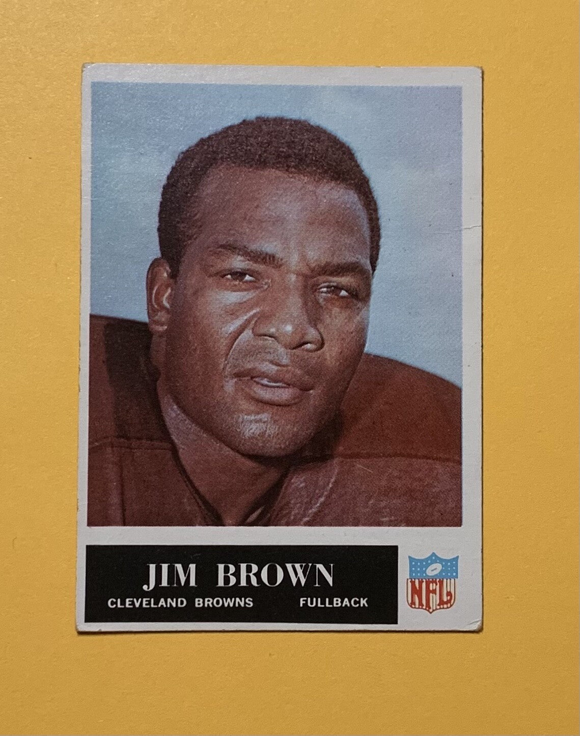 1965 PHILADELPHIA FOOTBALL JIM BROWN #31 CLEVELAND BROWNS 