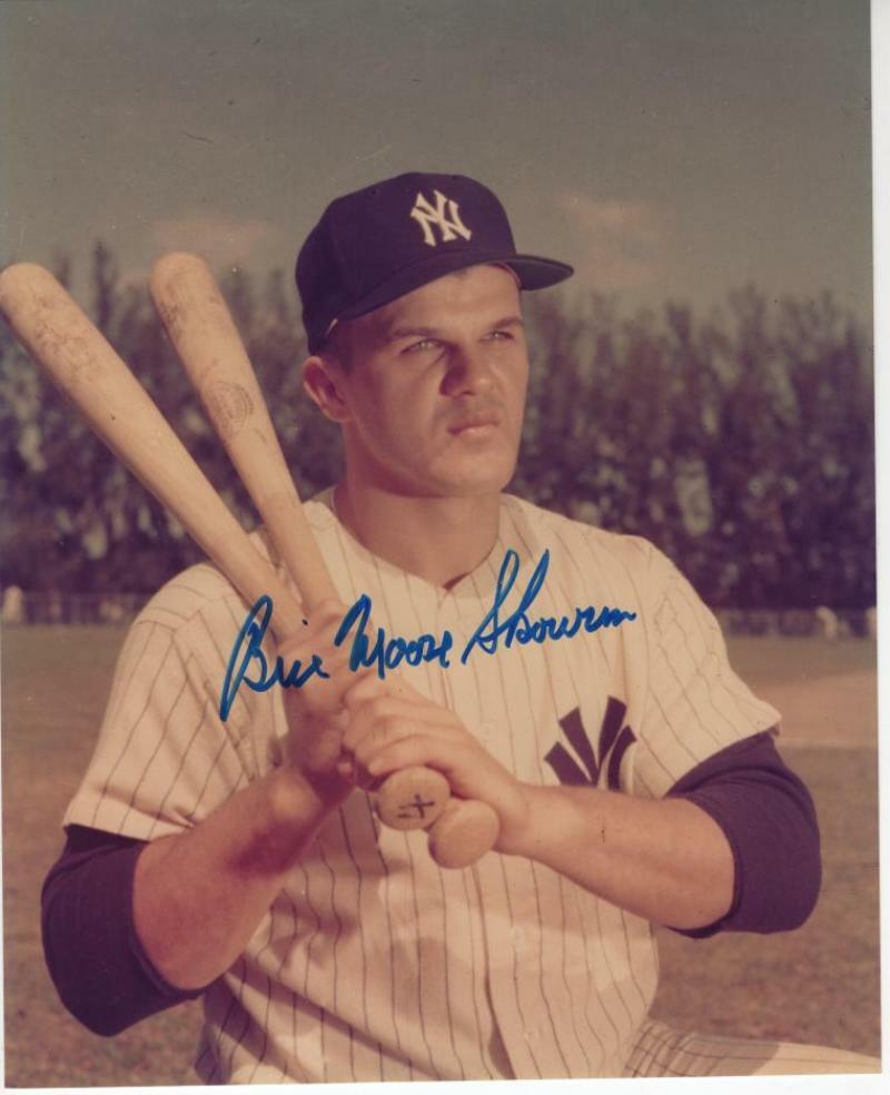 BILL MOOSE SKOWRON NEW YORK YANKEES SIGNED AUTOGRAPHED 8X10 W/ COA