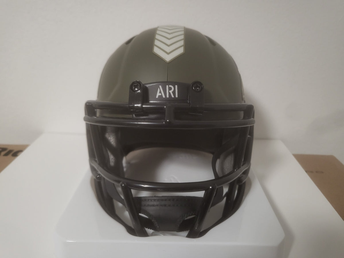 ARIZONA CARDINALS 22 SALUTE TO SERVICE UNSIGNED RIDDELL MINI HELMET