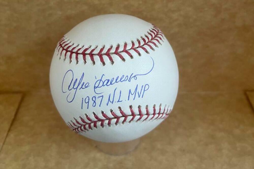 ANDRE DAWSON CUBS 1987 NL MVP M.L. BASEBALL BAS WITNESSED