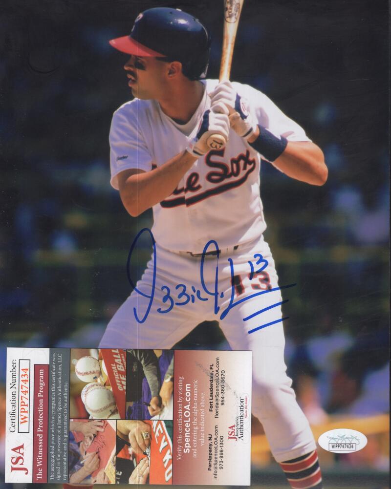 OZZIE GULLEN WHITE SOX SIGNED AUTOGRAPHED 8X10 PHOTO JSA WPP747434