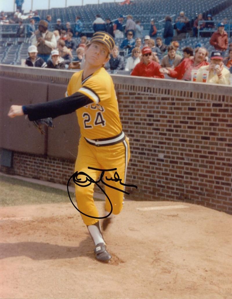 JOHN TUDOR PITTSBURGH PIRATES WRIGLEY SIGNED 8X10 PHOTO W/COA