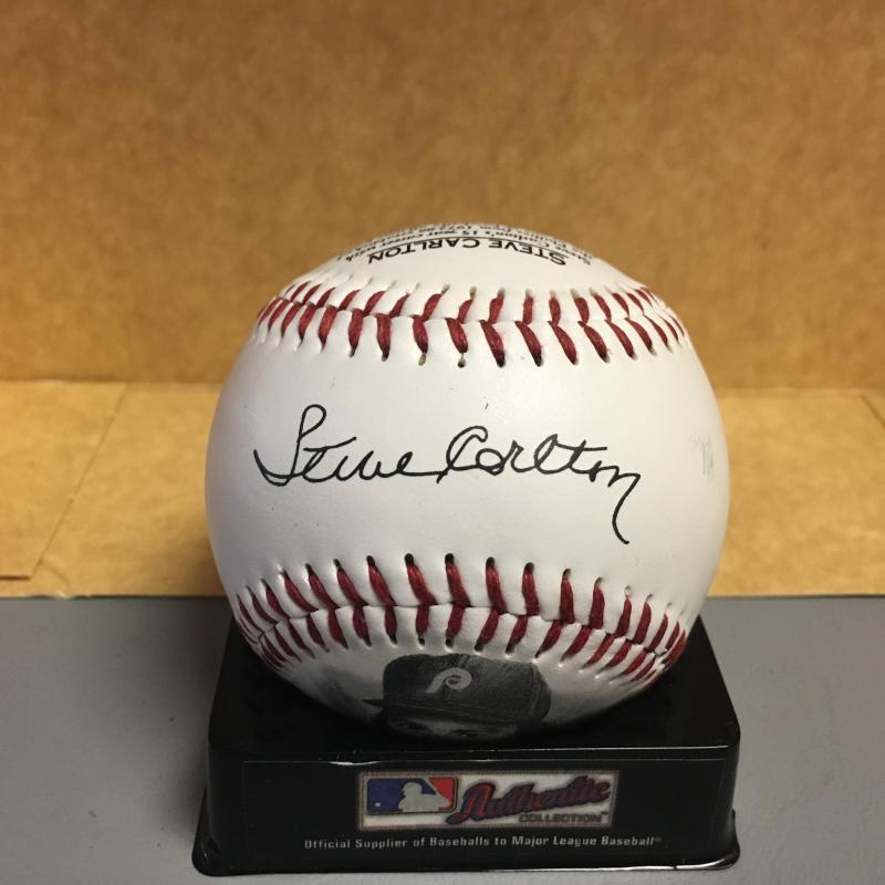 STEVE CARLTON PHILADELPHIA PHILLIES W/STATS BASEBALL 