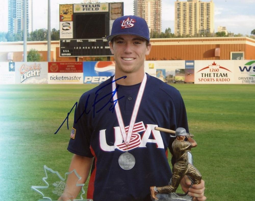 NOLAN FONTANA USA/ANGELS SIGNED AUTOGRAPHED 8X10 PHOTO W/COA