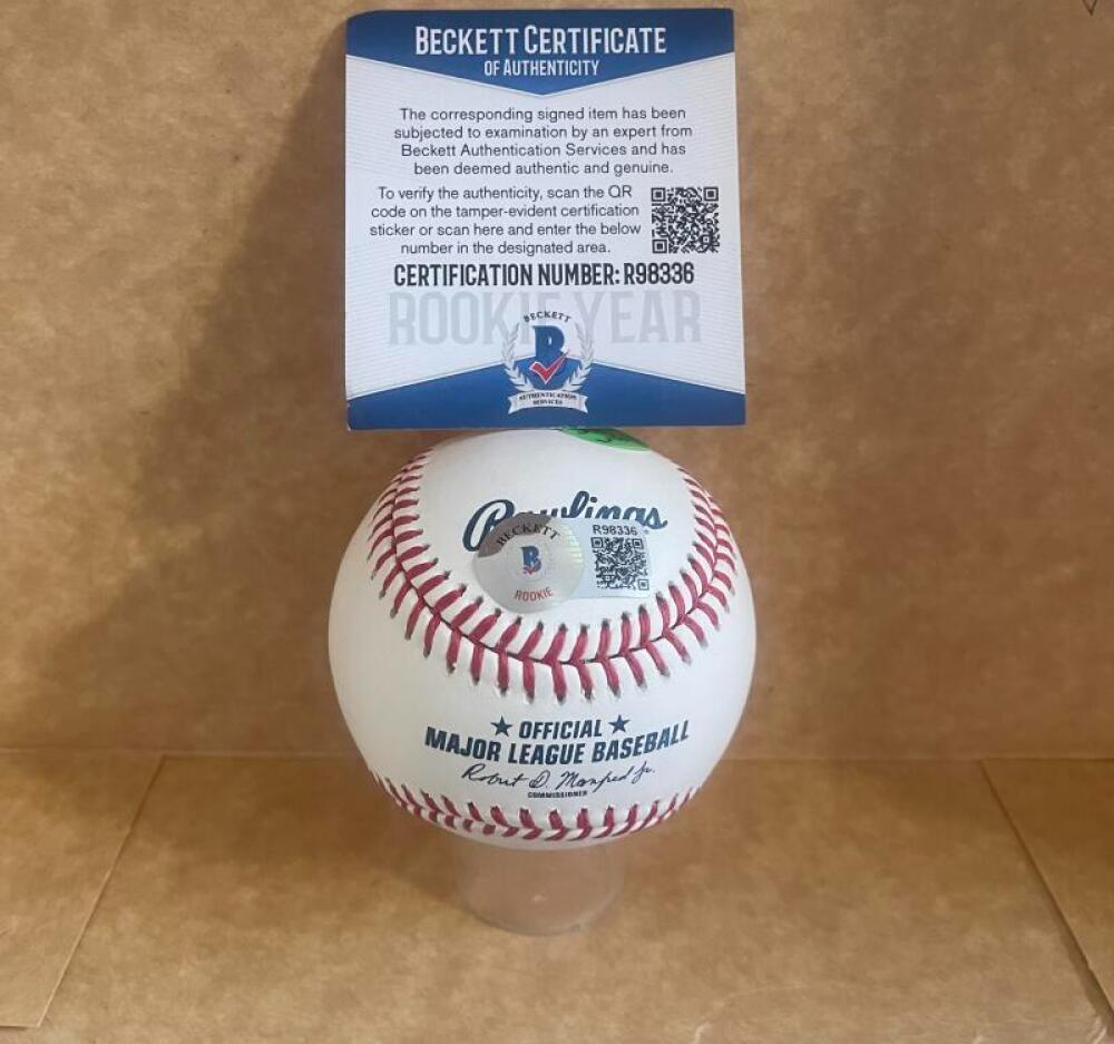 AUSTIN MARTIN TWINS  SIGNED AUTO M.L. BASEBALL BECKETT AUTH