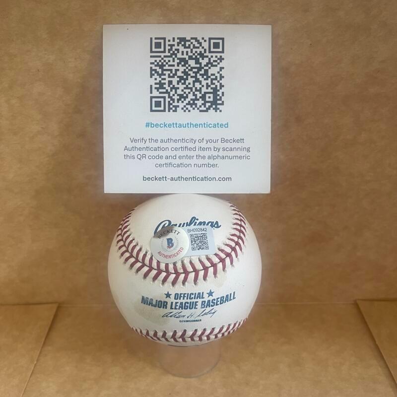 BENITO SANTIAGO REDS/PIRATES SIGNED AUTO M.L. BASEBALL BAS AUTHENTICATED