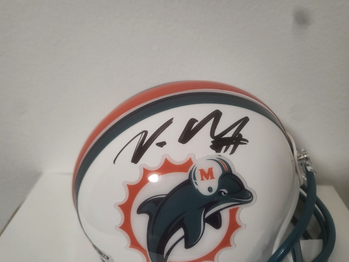 VERONE MCKINLEY MIAMI DOLPHINS SIGNED AUTOGRAPHED AUTO MINI HELMET ZSM HOLO *