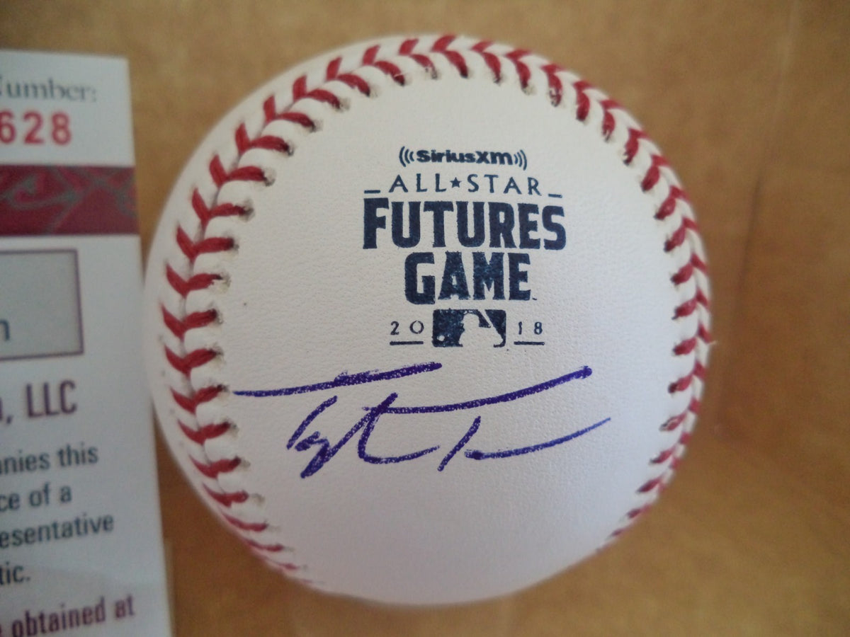 TAYLOR TRAMMELL SIGNED AUTO 2018 FUTURES GAME BASEBALL REDS/MVP JSA WPP45628
