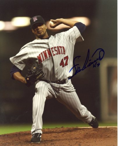 FRANCISCO LIRIANO MINNESOTA TWINS SIGNED 8X10 PHOTO COA