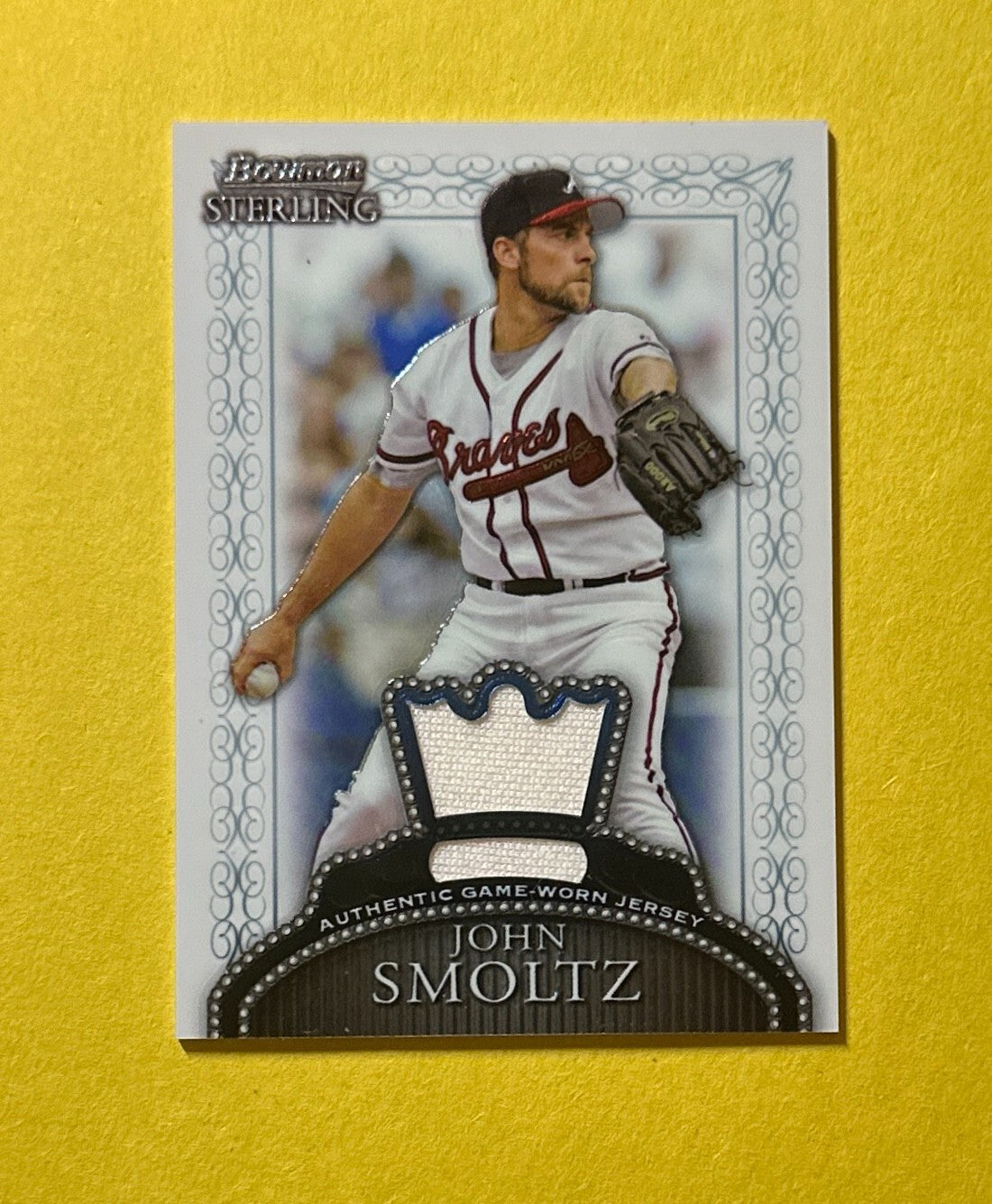 2005 BOWMAN STERLING JOHN SMOLTZ RELIC #BS-JS BRAVES