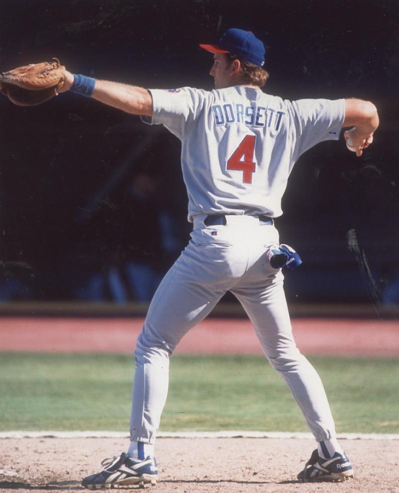 BRIAN DORSETT CHICAGO CUBS UNSIGNED 8X10 PHOTO