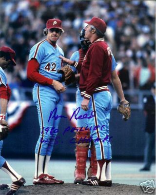 RON REED   PHILLIES 1980 W.S. CHAMPS   SIGNED 8X10